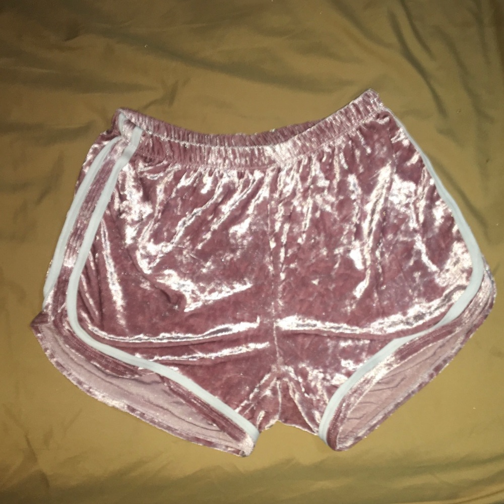 Velvet shorts free item with purchase over $20